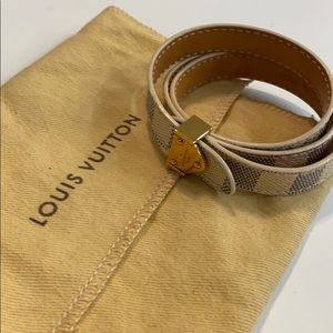 LOUIS VUITTON TRIPLE WRAP BRACELET - DAMIER AZURE